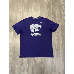 Nike K-State Kansas State University Wildcats Football Dri Fit T Shirt Men XL